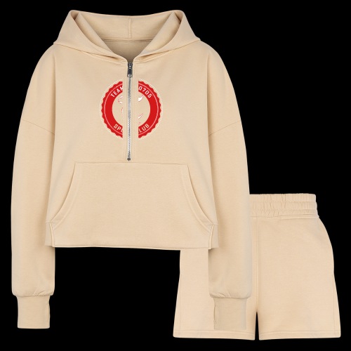 Badge 05a - Women’s Cropped Hoodie & Jogger Short Set
