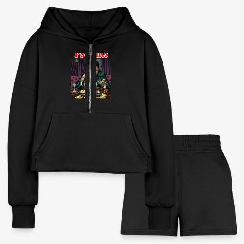 P$YCHICS - Women’s Cropped Hoodie & Jogger Short Set