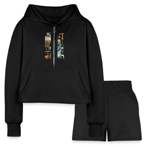 Potion of Poor Decisions Bottle Graphic Tee - Women’s Cropped Hoodie & Jogger Short Set