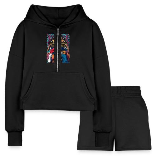 Laundry Mountain Champion Tee | Still Undefeated - Women’s Cropped Hoodie & Jogger Short Set