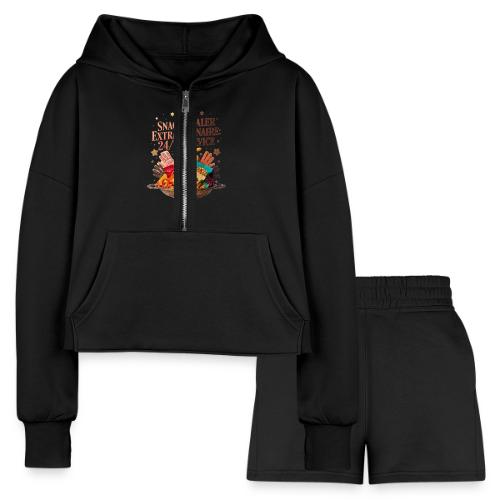 Snack Dealer Extraordinaire Tee, Mum Gift - Women’s Cropped Hoodie & Jogger Short Set