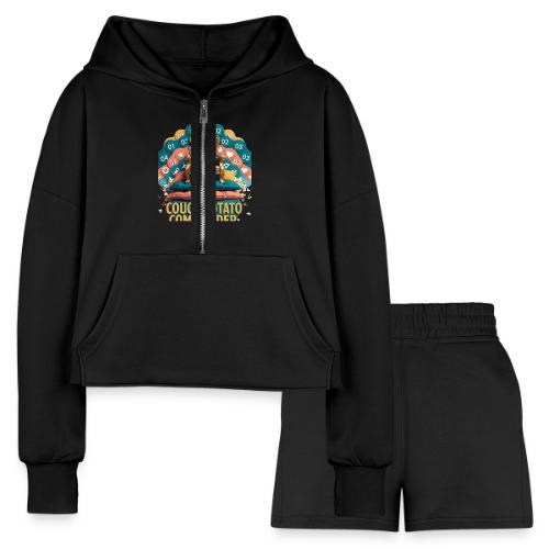 Dad Tax Collector T Shirt - Women’s Cropped Hoodie & Jogger Short Set