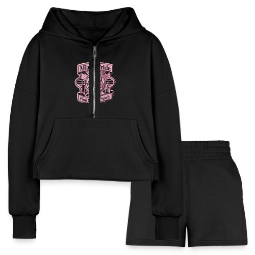 Miami City Pride T Shirt, Vibrant City Pride Gift - Women’s Cropped Hoodie & Jogger Short Set