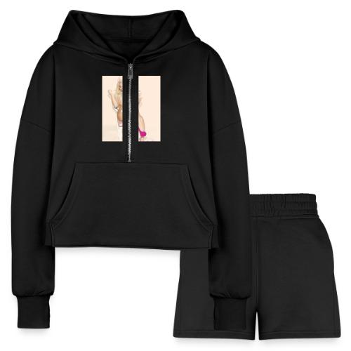 Pinup - Women’s Cropped Hoodie & Jogger Short Set