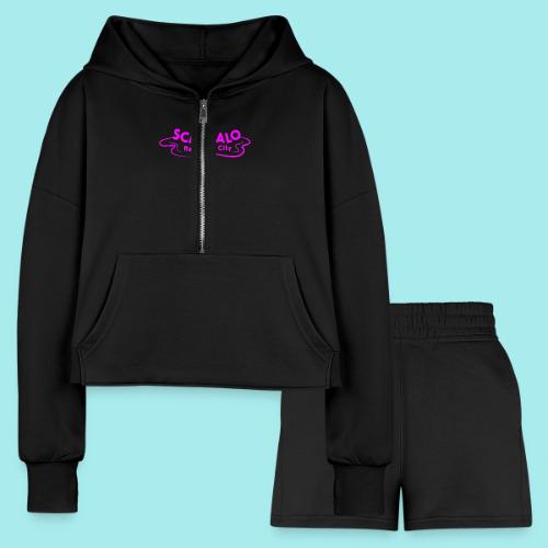 ScandaloNYC Logo 2024 - Women’s Cropped Hoodie & Jogger Short Set