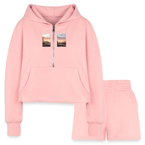 vidiq thumbnail 7 - Women’s Cropped Hoodie & Jogger Short Set