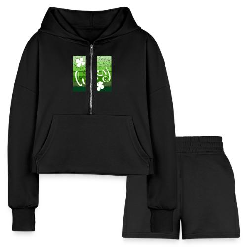lucky - Women’s Cropped Hoodie & Jogger Short Set
