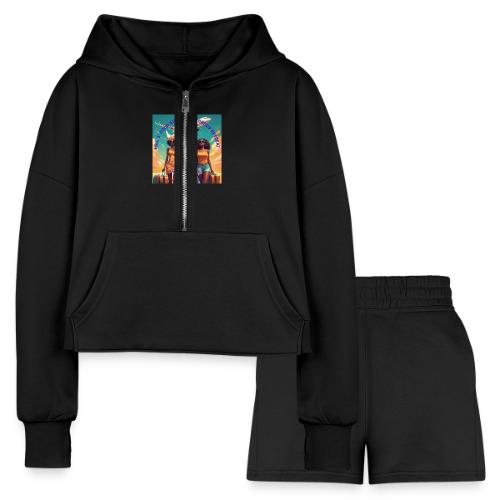 Mrs. S' Good Girlfriends Group Retreat - Women’s Cropped Hoodie & Jogger Short Set