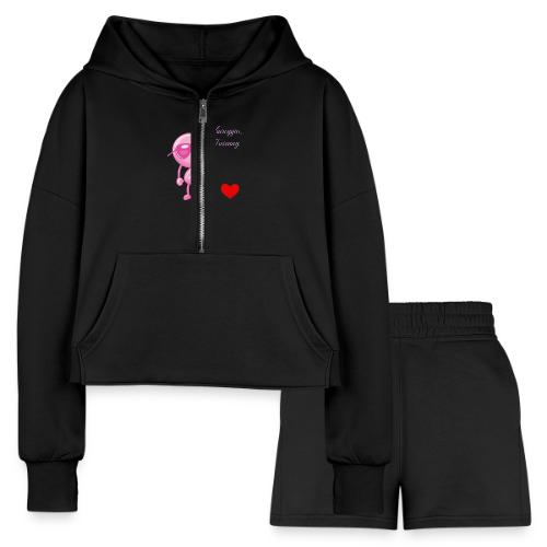 Smoon City_Viareggio Tuscany Pink - Women’s Cropped Hoodie & Jogger Short Set