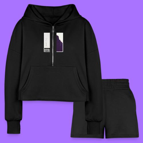 20-1917 (Vimy Ridge Iconic Shot) - Women’s Cropped Hoodie & Jogger Short Set