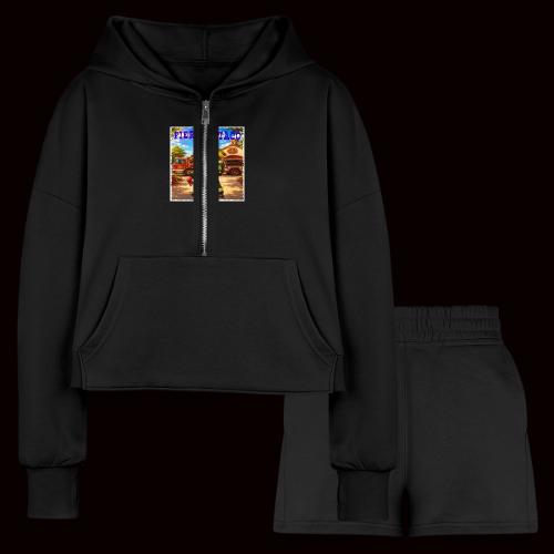 Fireman Taco - Women’s Cropped Hoodie & Jogger Short Set