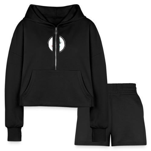 Grayton Beach Circle - Women’s Cropped Hoodie & Jogger Short Set