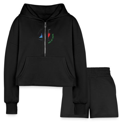 pilgrims of hope 2025 logo (Jubilee Year 2025) - Women’s Cropped Hoodie & Jogger Short Set