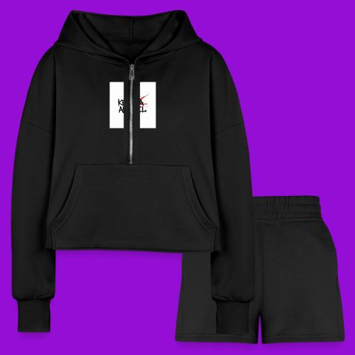 Kenada Apparel graffiti splash - Women’s Cropped Hoodie & Jogger Short Set