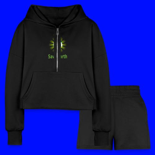 Save Earth - Women’s Cropped Hoodie & Jogger Short Set