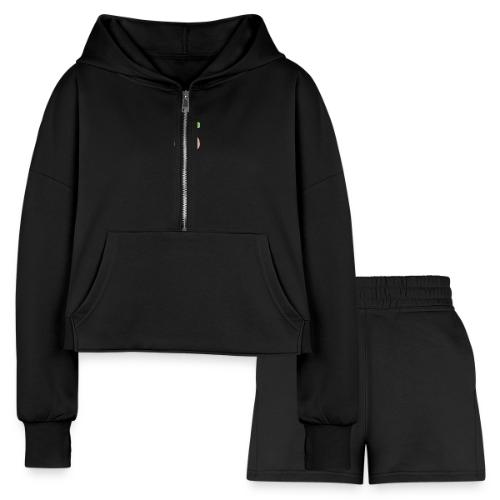 huggingearth - Women’s Cropped Hoodie & Jogger Short Set