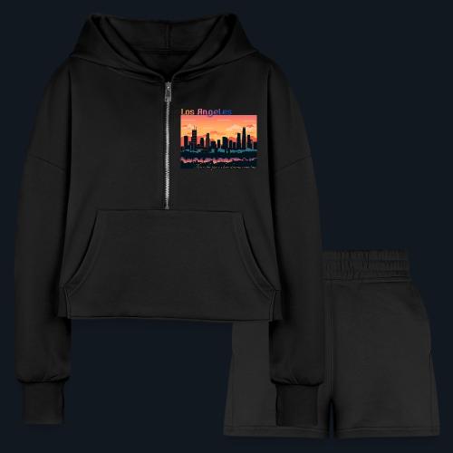 L.A. This is the place where dreams come true - Women’s Cropped Hoodie & Jogger Short Set