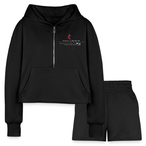 FUMCSD Logo (white text) - Women’s Cropped Hoodie & Jogger Short Set