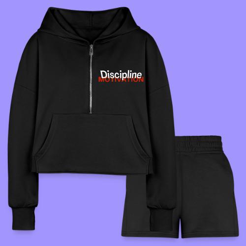 Discipline Above Motivation - Women’s Cropped Hoodie & Jogger Short Set