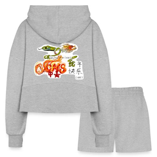 Lunar New Year 2025 MS Design Winner: Claire Y - Women’s Cropped Hoodie & Jogger Short Set