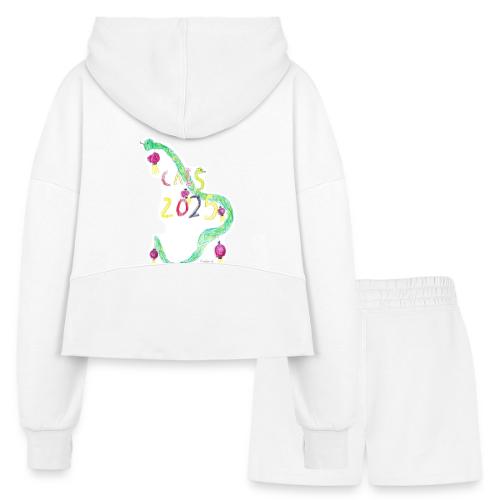 Lunar New Year 2025 ECC Design Winner: Madeline K - Women’s Cropped Hoodie & Jogger Short Set