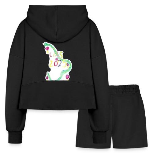 Lunar New Year 2025 ECC Design Winner: Madeline K - Women’s Cropped Hoodie & Jogger Short Set