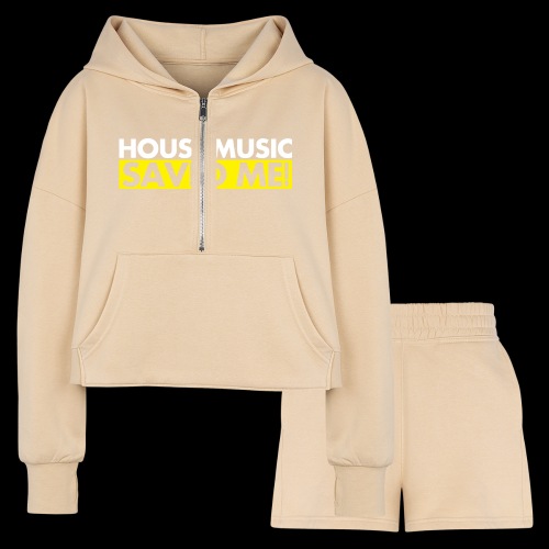 HOUSE MUSIC Saved Me! - Women’s Cropped Hoodie & Jogger Short Set