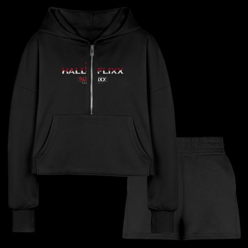 HALLOFlixx Apparel - Women’s Cropped Hoodie & Jogger Short Set