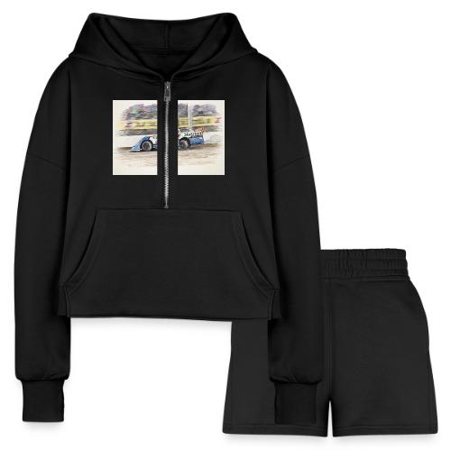 Jonathan Davenport's #49 - Women’s Cropped Hoodie & Jogger Short Set