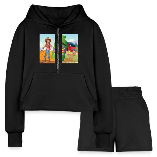 Nicole Sauce's Goat Juice - Women’s Cropped Hoodie & Jogger Short Set
