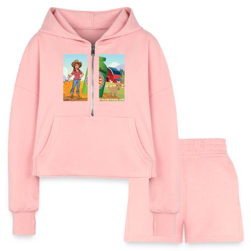 Nicole Sauce's Goat Juice - Women’s Cropped Hoodie & Jogger Short Set