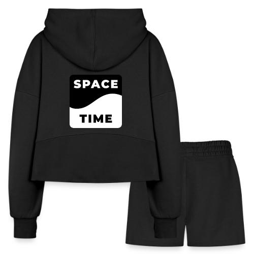 Space-time: Warped Reality - Women’s Cropped Hoodie & Jogger Short Set