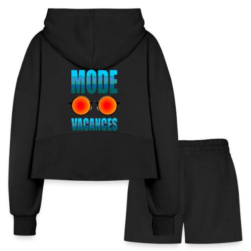 Vacation Mode Enabled - Women’s Cropped Hoodie & Jogger Short Set