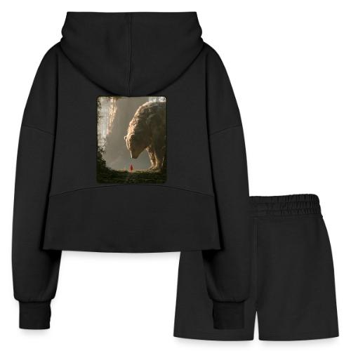 The Bear Who Found the Forest - Women’s Cropped Hoodie & Jogger Short Set