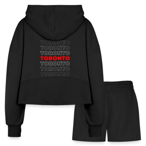 Toronto Type - Women’s Cropped Hoodie & Jogger Short Set