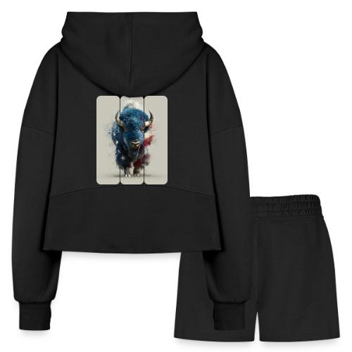 USA: Spirit of the Plains - Women’s Cropped Hoodie & Jogger Short Set