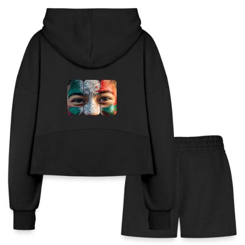 Colors of México - Women’s Cropped Hoodie & Jogger Short Set