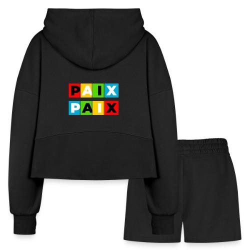 Peace in Colour - Women’s Cropped Hoodie & Jogger Short Set