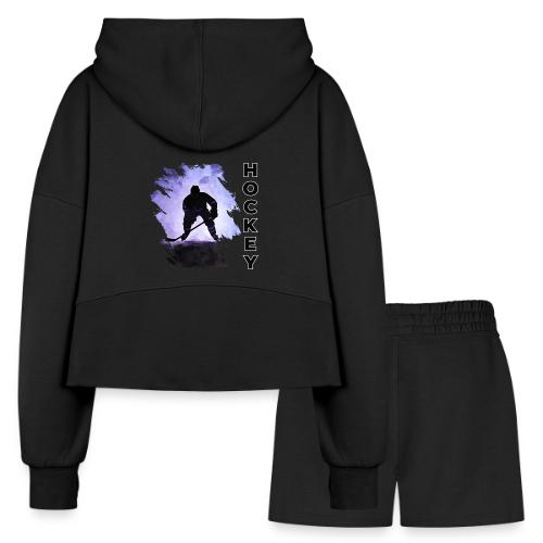 Hockey Charge - Women’s Cropped Hoodie & Jogger Short Set
