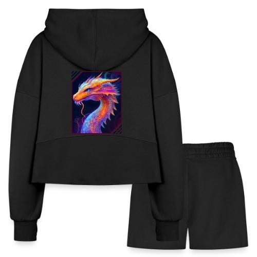 Dragon Spectrum - Women’s Cropped Hoodie & Jogger Short Set