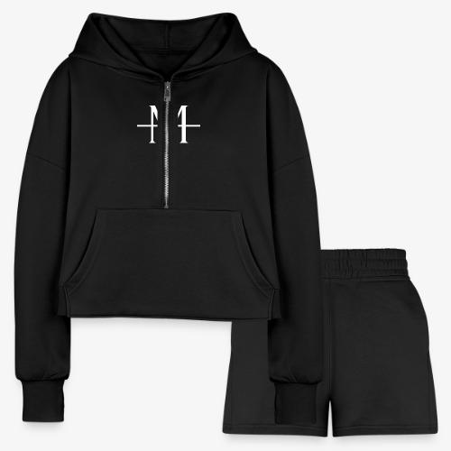 Front & Back Light Hoodie - Women’s Cropped Hoodie & Jogger Short Set
