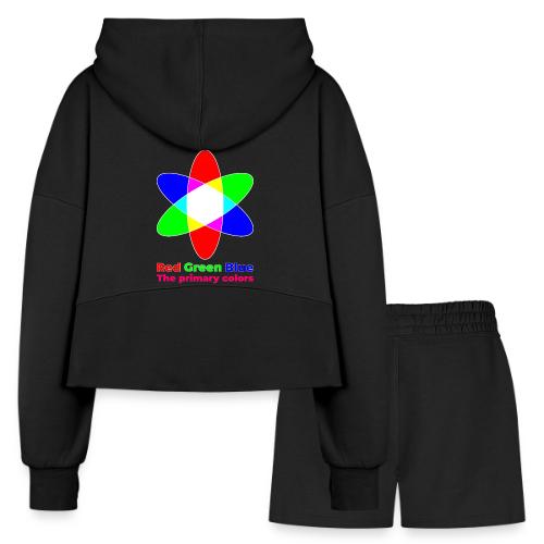 Primary colors: RGB Origins - Women’s Cropped Hoodie & Jogger Short Set