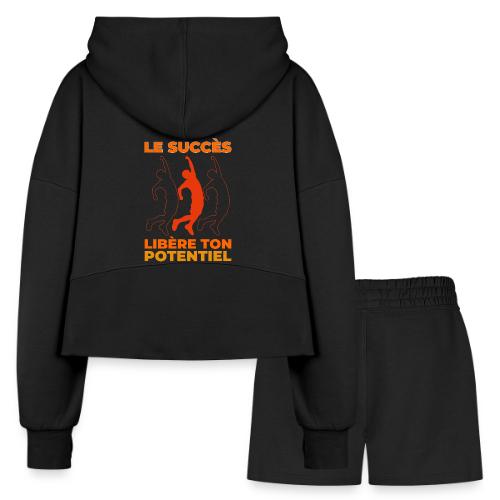 Libère ton Potentiel - Women’s Cropped Hoodie & Jogger Short Set
