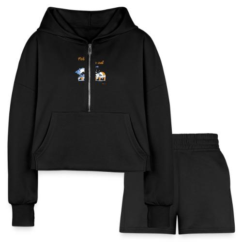 Follow me to the wall - Women’s Cropped Hoodie & Jogger Short Set