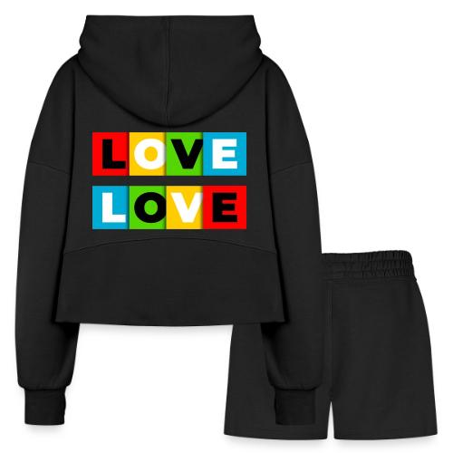Love in Color - Women’s Cropped Hoodie & Jogger Short Set