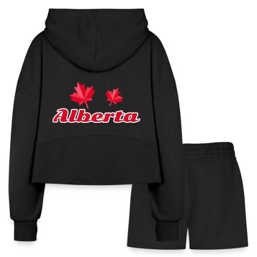 Alberta, province of Canada - Women’s Cropped Hoodie & Jogger Short Set