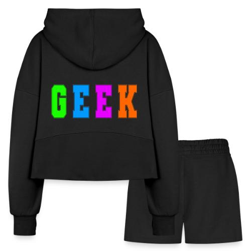 Certified Geek Mode - Women’s Cropped Hoodie & Jogger Short Set