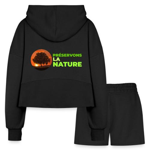 Nature protection - Women’s Cropped Hoodie & Jogger Short Set