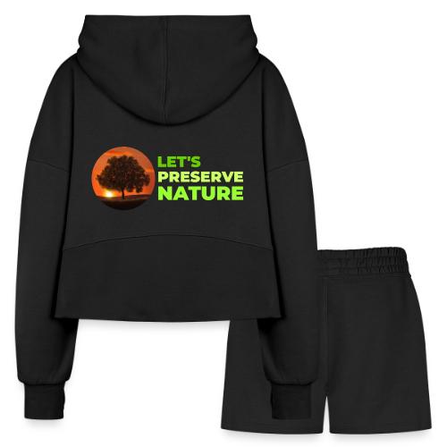 Nature protection - Women’s Cropped Hoodie & Jogger Short Set