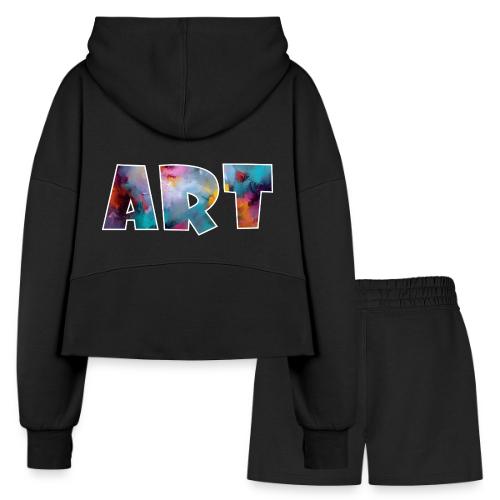 Art in Color - Women’s Cropped Hoodie & Jogger Short Set